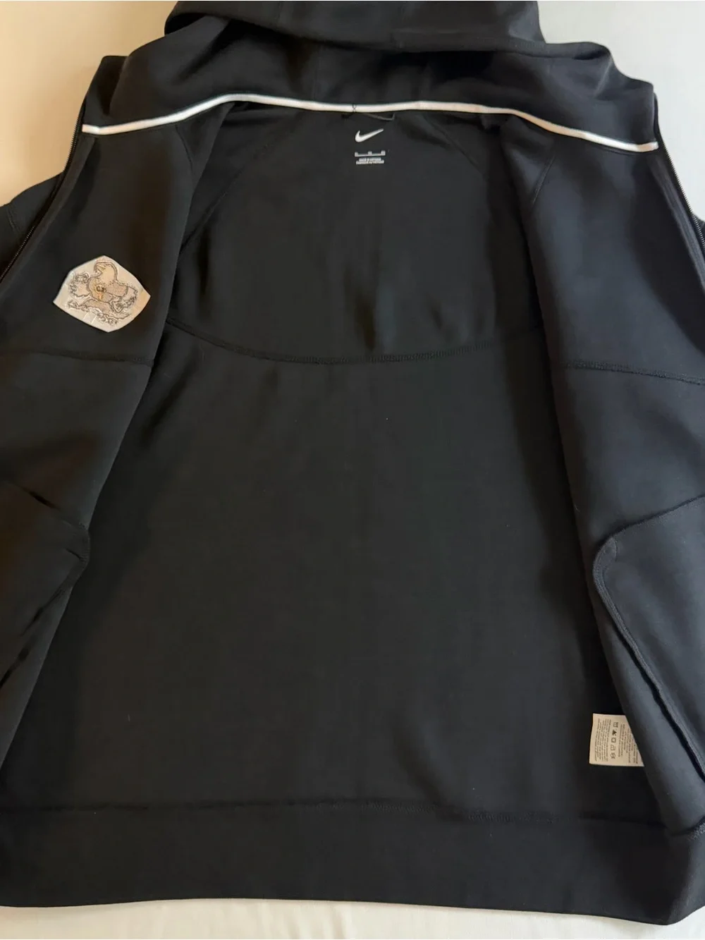 Nike Tech Fleece Windrunner Hoodie Mens XL Black P Eagle Full Zip Sweatshirt